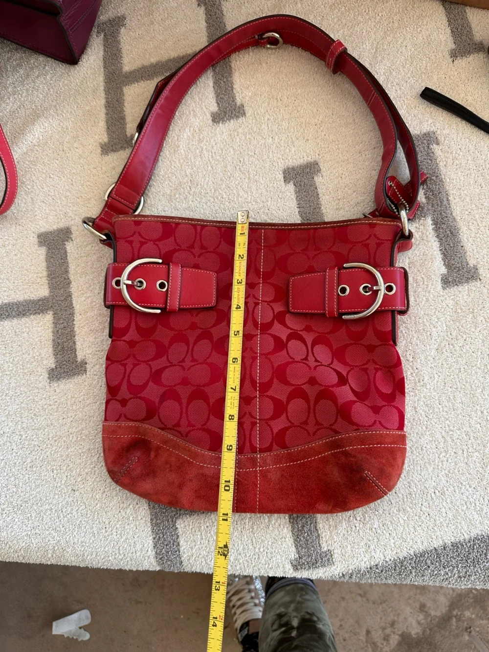 Red coach 100% authentic
